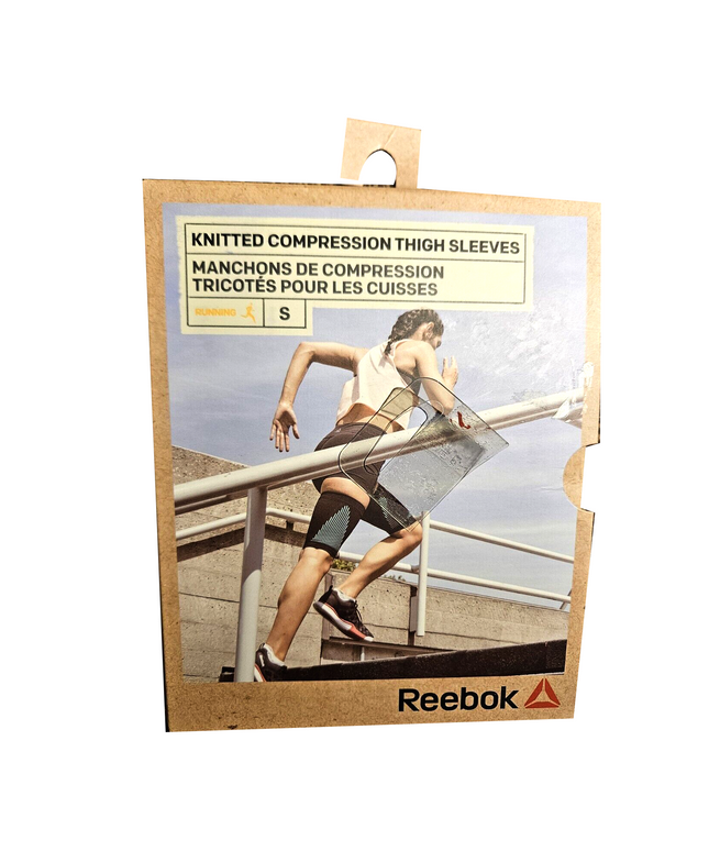 Reebok Knitted Compression Thigh Sleeves - Size Small