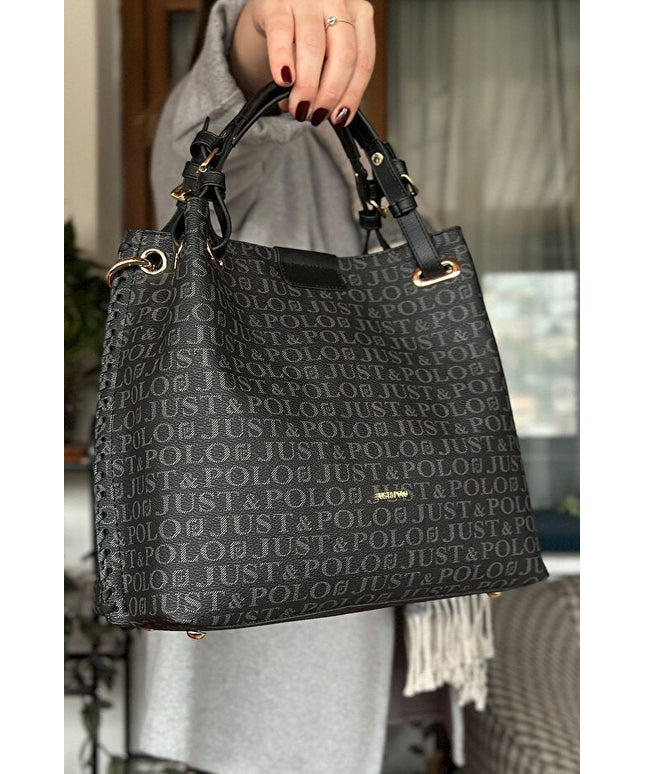 Just Polo Black Braided Casual Model