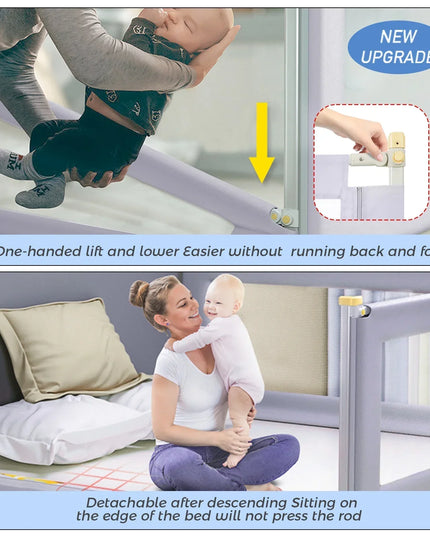 Bed Rails for Toddlers 150 cm (Gray- One Side)