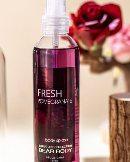 Dear Body Fresh Pomegranate set of 4 (Body Splash 236ML + Shower Gel 295 + Body Butter 200g + Hand Lotion 59ml),TD87590