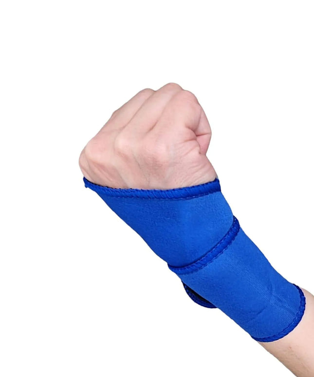 Image of a Weilong Wrist Support worn on a person's wrist, showcasing its design and comfortable fit.