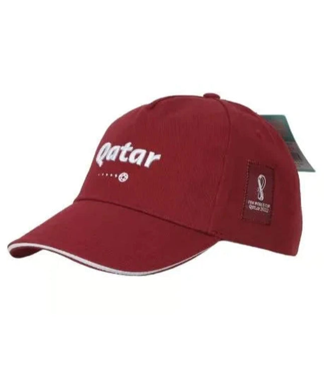 FIFA 2022 with the Official Qatar Unisex Cap - Burgundy with Official Emblem