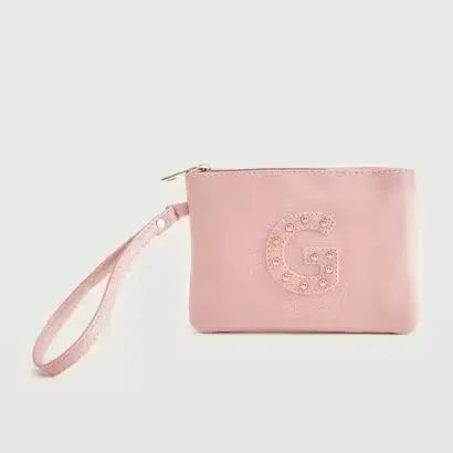 Clearance of Gloo Pouch – Studded Alphabet G Pouch with Wrist Tag