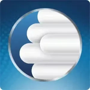 Blue Oral-B Clean, Fresh & Strong toothbrush with medium bristles and a textured tongue cleaner on the back.