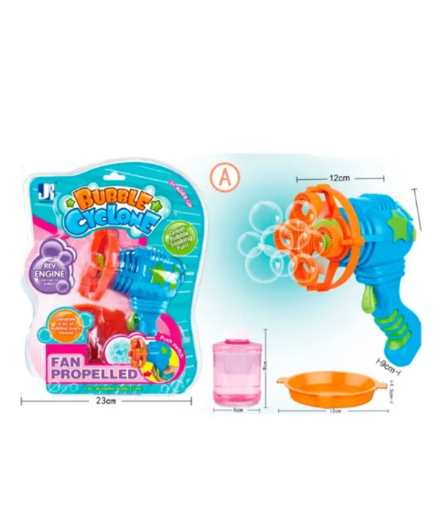 Bubble Cyclone Gun – BLUE Color | Kids Bubble Blower Toy 🫧