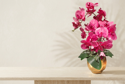 Royal Pink Orchid Floral Arrangement for Home Decor