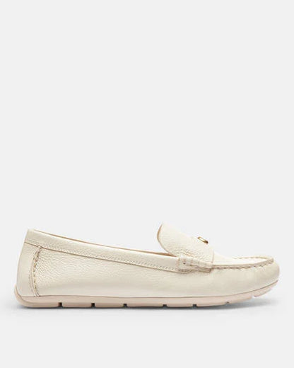 Coach Jocelyn Leather Loafer White Cw980
