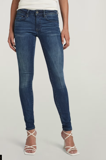 G-Star RAW Midge Zip Mid-Waist Skinny Jeans