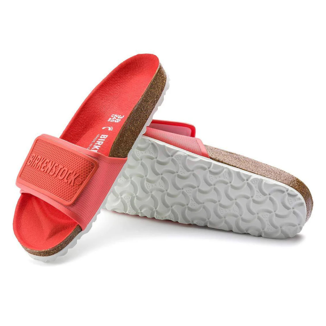 Birkenstock Narrow Wine Fit Sliders With Branding ( Without Box )