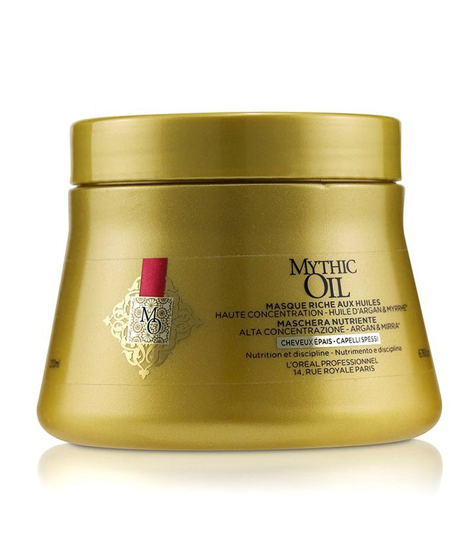 L'Oreal Professionnel Mythic Oil Oil Rich Masque High Concentration Argan Oil with Myrrh (Thick Hair) 200ml/6.76oz