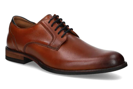 Arlo Men's Brown Leather Shoes by Craft MASTER