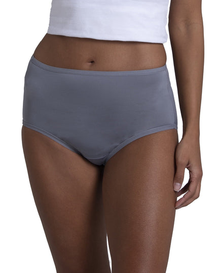 SIZE: 3XL - Fruit of the Loom Women's Microfiber Brief Underwear, 6-Pack