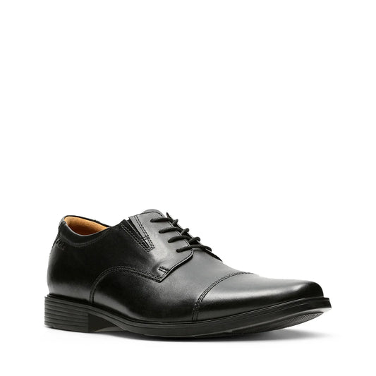 Clarks Men'S - Tilden Cap 'Black Leather'