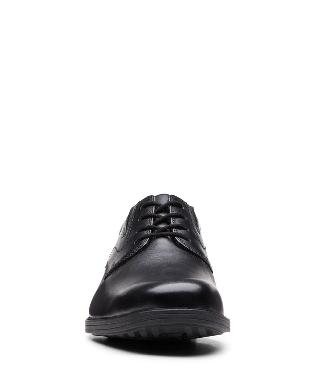 Clarks Men - Want Plain Black Leather