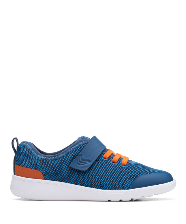 Clarks Scape Trace K Boys Trainer Shoes | Gray