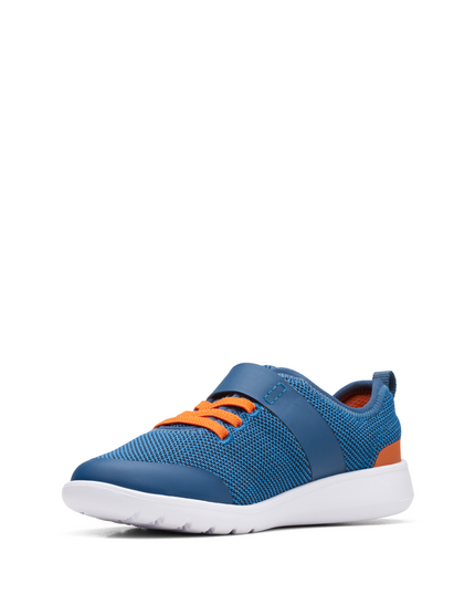 Clarks Scape Trace K Boys Trainer Shoes | Gray