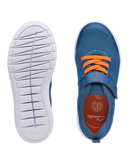 Clarks Scape Trace K Boys Trainer Shoes | Gray