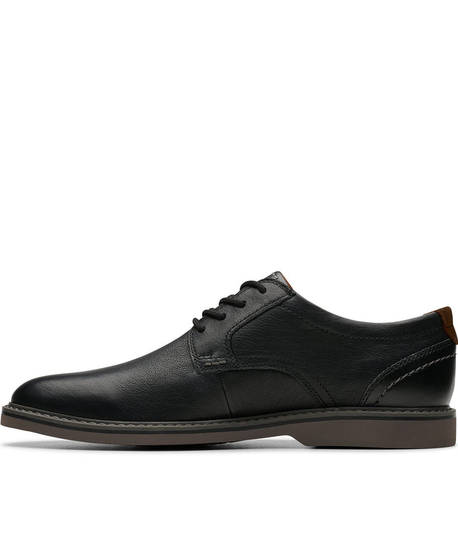 Clarks Mens Radcliff Low Black Leather