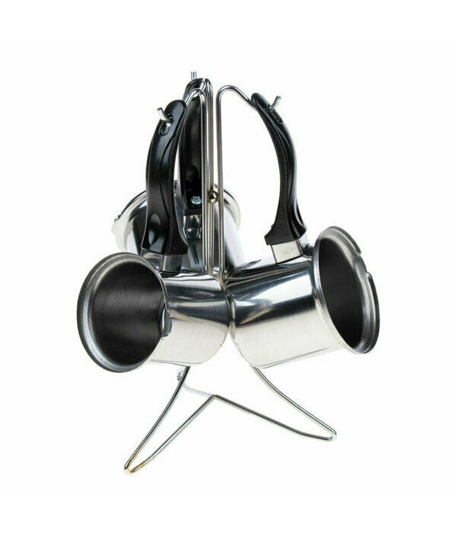 Trend İnci Coffee Pot Set Black Handle 3-Piece Metal Hanger 5610 / red hands