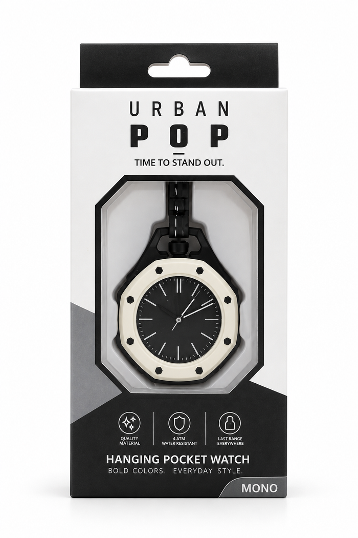 Clearance of Urban Pop Watch – Hanging Pocket Watch Black