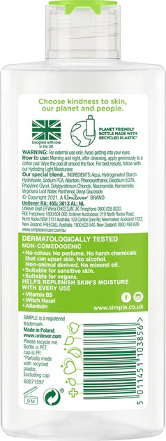 Simple Kind To Skin Purifying Cleansing Lotion 200Ml