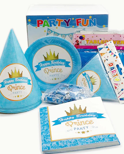 Prince birthday party decoration set