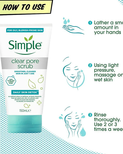 Simple Daily Skin Clear Pore Scrub | 150ml
