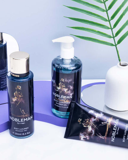 Body Luxuries Nobleman For Men set of 3 (Fragrance Mist 250ML + Shower Gel 350ML + Body Cream 200ML),TC046107