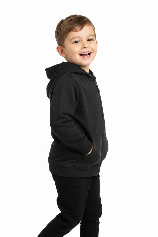 3/4 angle - Kid Wearing Hoodie