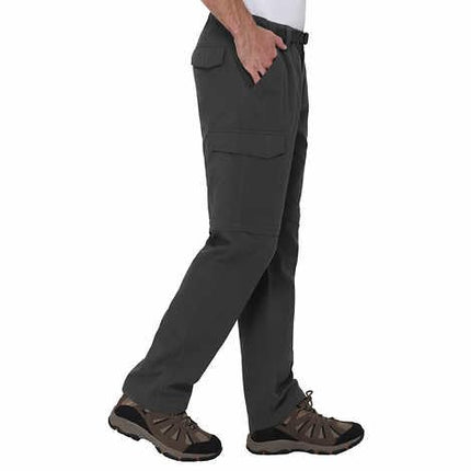 SIZE: L X 32 - BC Clothing Cargo Pants for Men - Tactical Pants - Hiking Convertible Outdoor Pants Men (Gray, LX32)