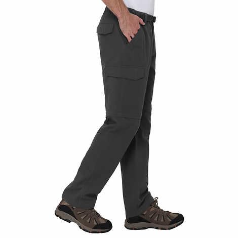 SIZE: L X 32 - BC Clothing Cargo Pants for Men - Tactical Pants - Hiking Convertible Outdoor Pants Men (Gray, LX32)
