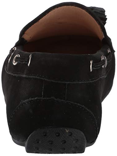 Size: 43 - Driver Club USA Women's Leather Made in Brazil Tassle Driving Loafer, Black Nubuck