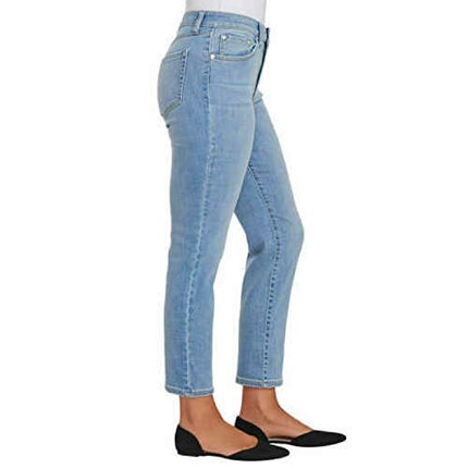 SIZE 25 - Ella Moss Women's High Rise Slim Straight Ankle Jeans 12 Light Blue
