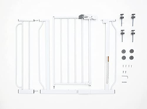 Regalo Easy Step Fits opening  73.66 cm X 97.79 cm wide, 76.2 cm High Walk Through Baby Gate, white