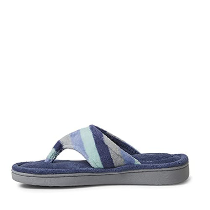 SIZE: 40/41 - Dearfoams Women's Melanie Terry Thong Slipper