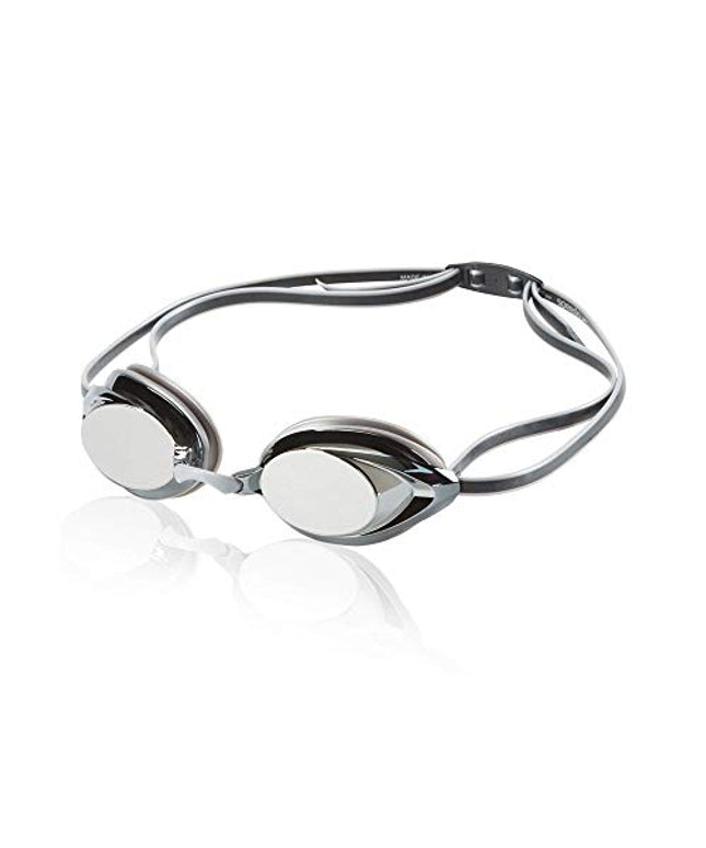 Speedo Unisex-Adult Swim Goggles Mirrored Vanquisher 2.0, Silver, One Size