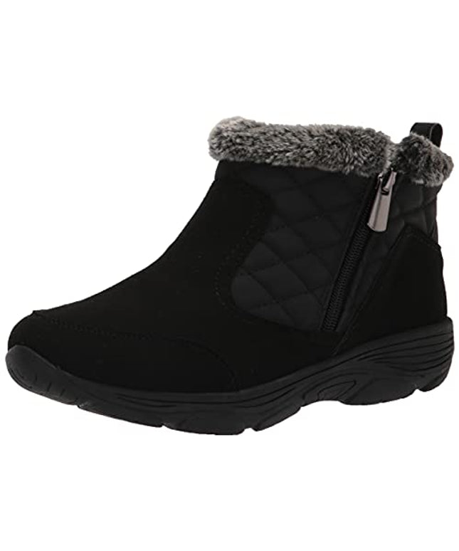 Size: 39 - Easy Spirit Women's Vance12 Ankle Boot, Black 001,  Wide