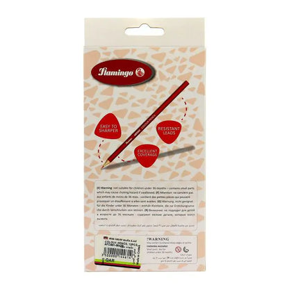 Flamingo Colour Pencils - 12 Pieces