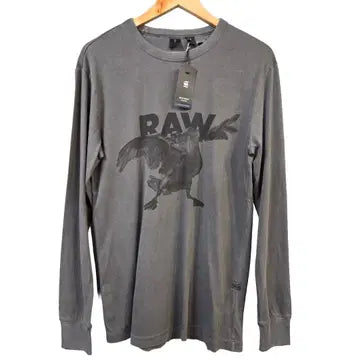 G-Start Long Sleeve Muted Blue Bird Logo
