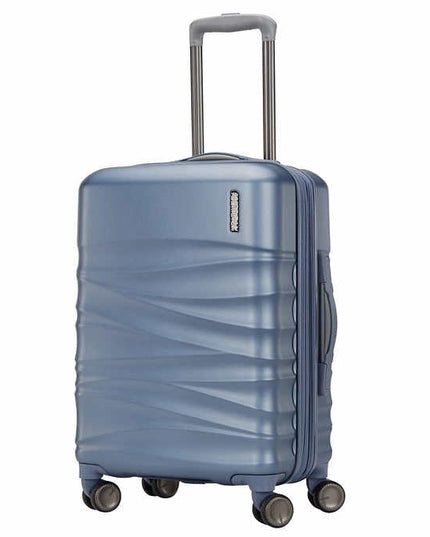 American Tourister Tranquil 3-piece Hardside Set (Blue). Size: 51 cm, 61 cm, 71 cm. - A