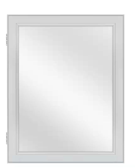 Glacier Bay Rectangular Wood Composite Medicine Cabinet with Mirror 15.1 in. W x 19.2 in. H