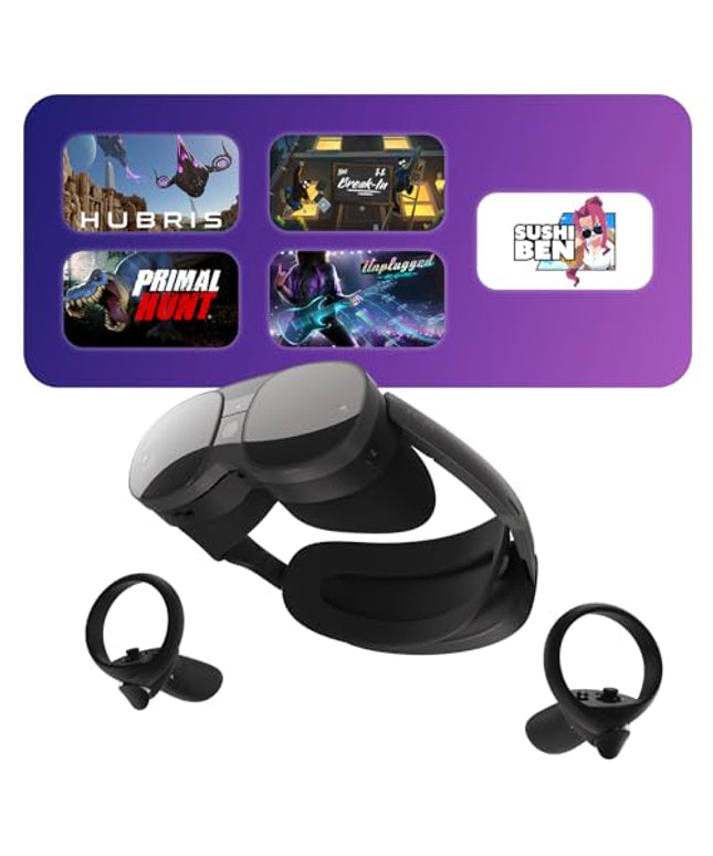 HTC Vive XR Elite Virtual Reality Headset + Controllers - D