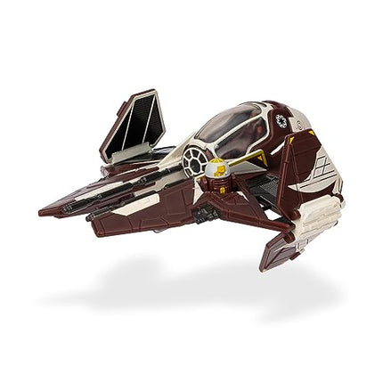STAR WARS Micro Galaxy Squadron Ahsoka Tano’s Jedi Starfighters Set - 5-Inch and 3-Inch Vehicles Two 1-Inch Micro Figure Accessories