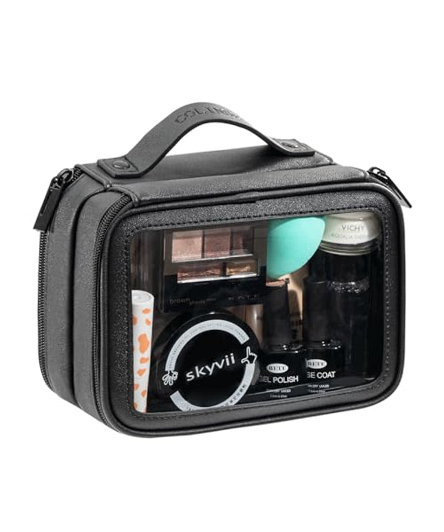 COLINSE Clear Makeup Bag Travel Toiletry Bags For Traveling Women With Double Zipper