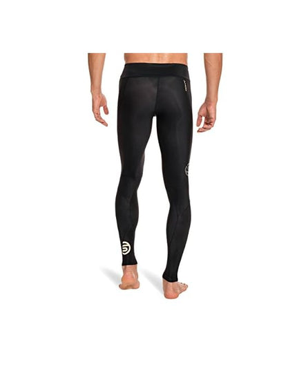 SKINS Men's A400 Compression Long Tights, Black/Gold, Large Short