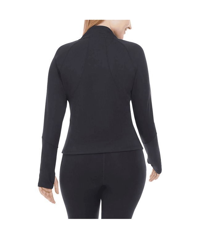 SIZE S - Danskin Women's Contour Yoga Full Zip Jacket, Black Salt