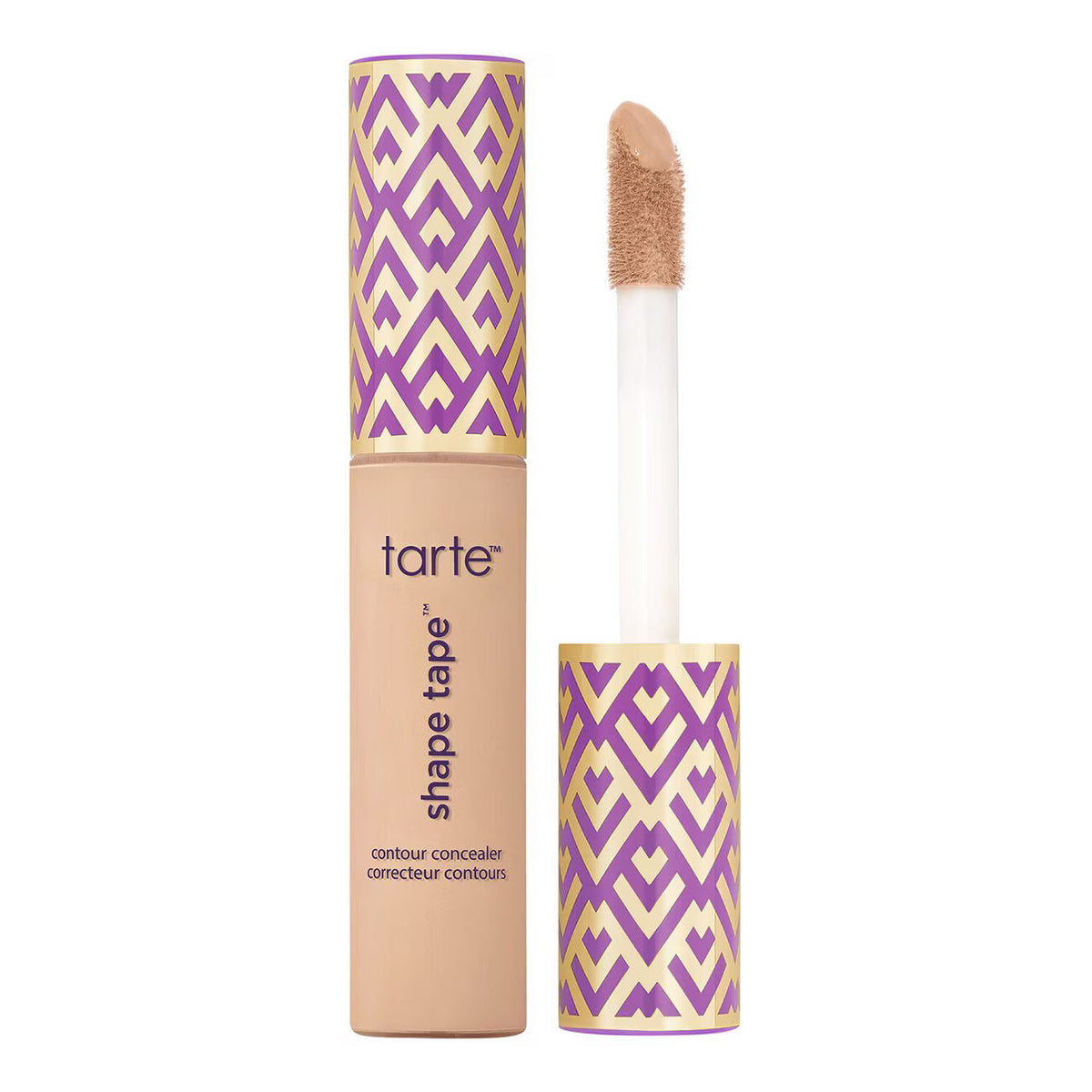 Tarte Shape Tape concealer tube in Light-Medium Honey with wand