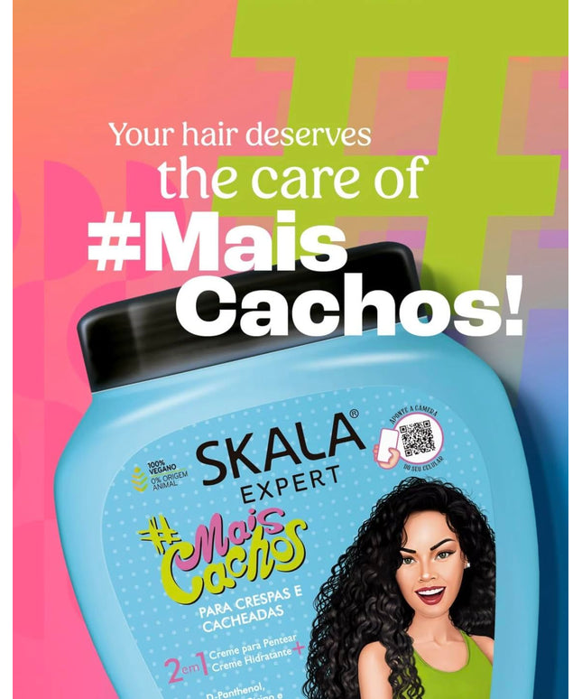 SKALA Mais Cachos for hair type 3ABC - 2 IN 1 Conditioning Treatment Cream & Cream To Comb 35.2oz