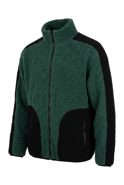 Nov Off-Night 777 Two-Tone Fleece Jacket - Green/Black