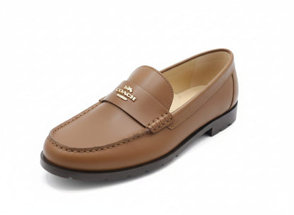Coach Jocelyn Lthr Lofer Women Shoes Brown Color